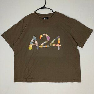 A24 Stones Tee Brown Short-Sleeve T-shirt XL